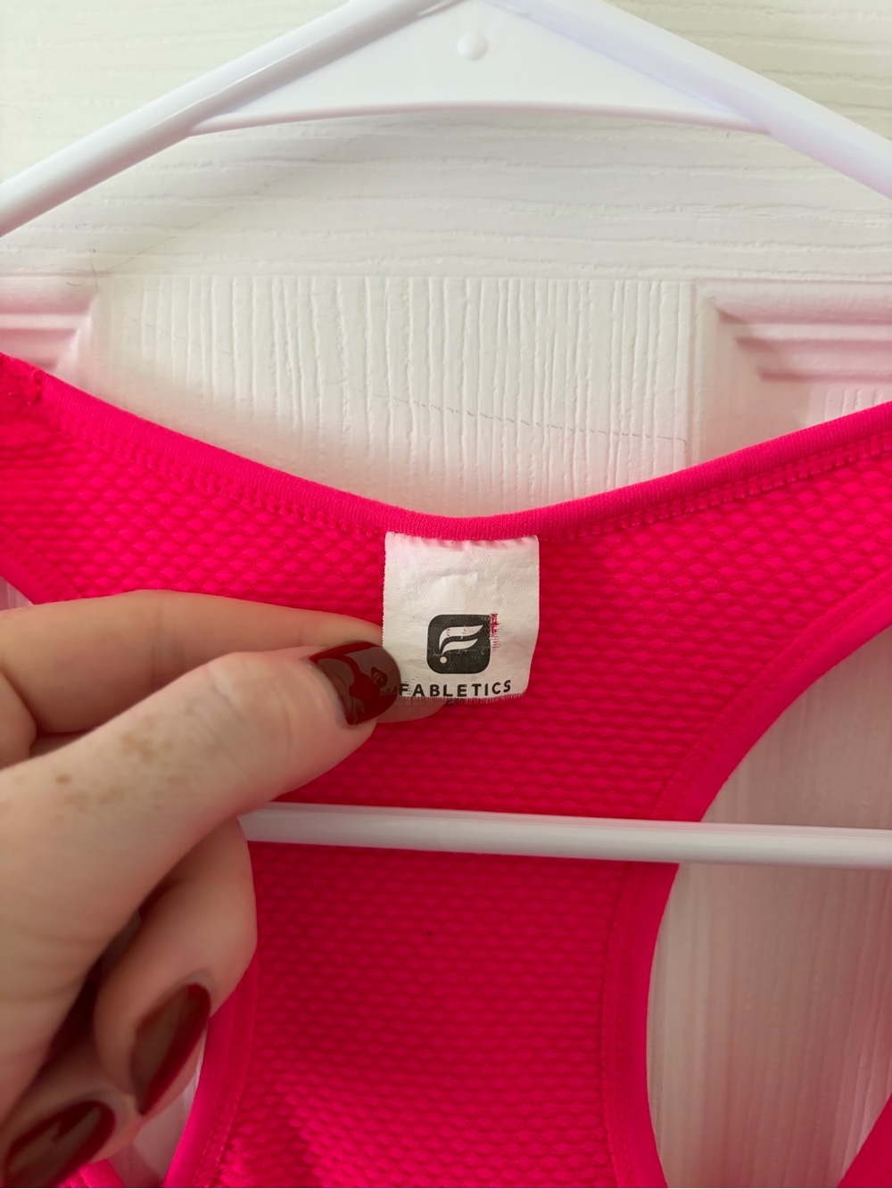 Fabletics Hot Pink Racerback Tank - Picture 3 of 5